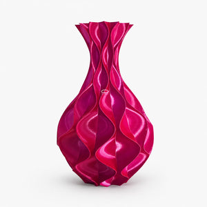 sinus vaas 25 cm hoog rood goud 2