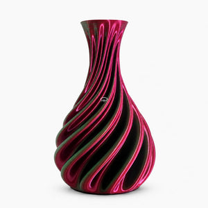 Twister 3D Geprinte Vaas 25 paars rood blauw - 3d geprinte vaas 100% waterdicht