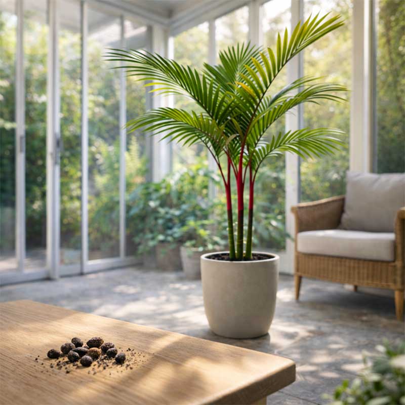 Graines de Lipstick Palm (Cyrtostachys Renda)