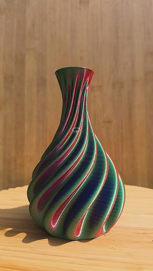 Unieke luxe vazen - 3d geprinte vazen 100% waterdicht. Met mooie bloem deco - video met twister vaas 2