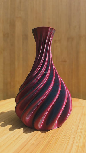 Unieke luxe vazen - 3d geprinte vazen 100% waterdicht. Met mooie bloem deco - video twister vaas 1