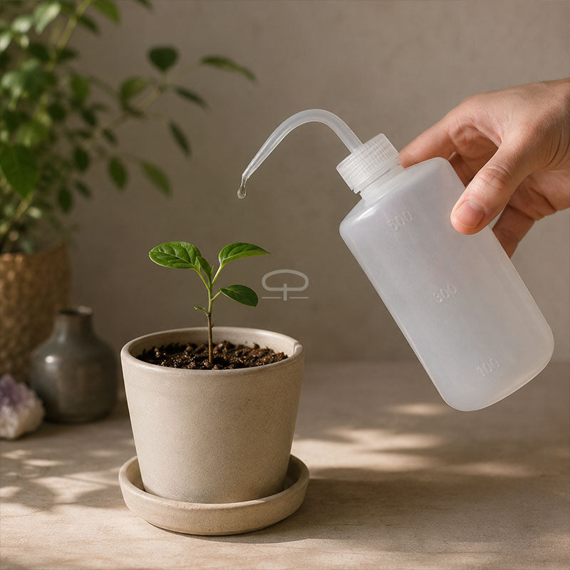 spuitfles om zaden en zaailingen en kleine plantjes gericht water te geven. Inhoud van 500 ml