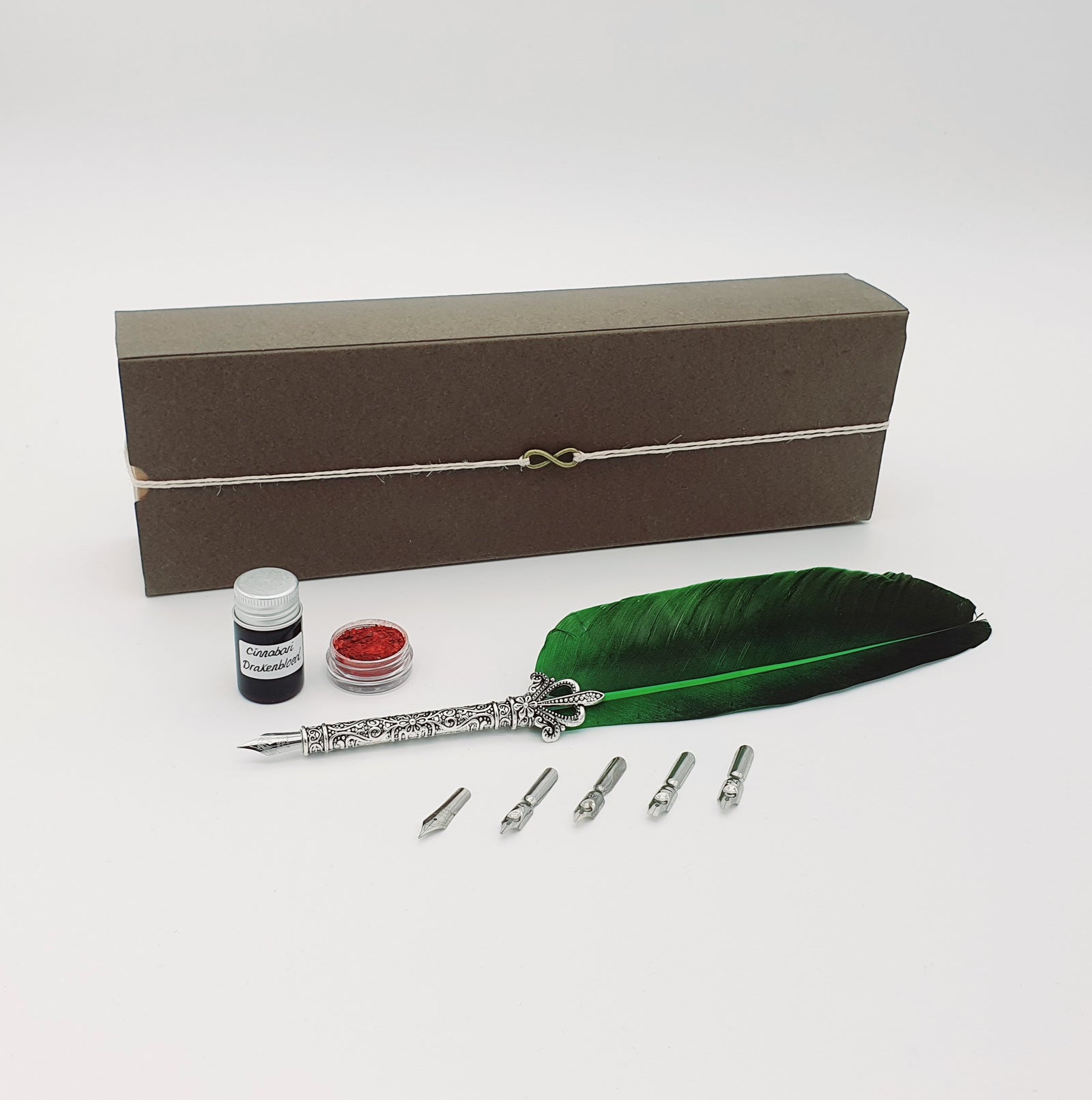 Dracaena Cinnabari Drakenbloed schrijf set- groen | www.drakenbloedboom.com